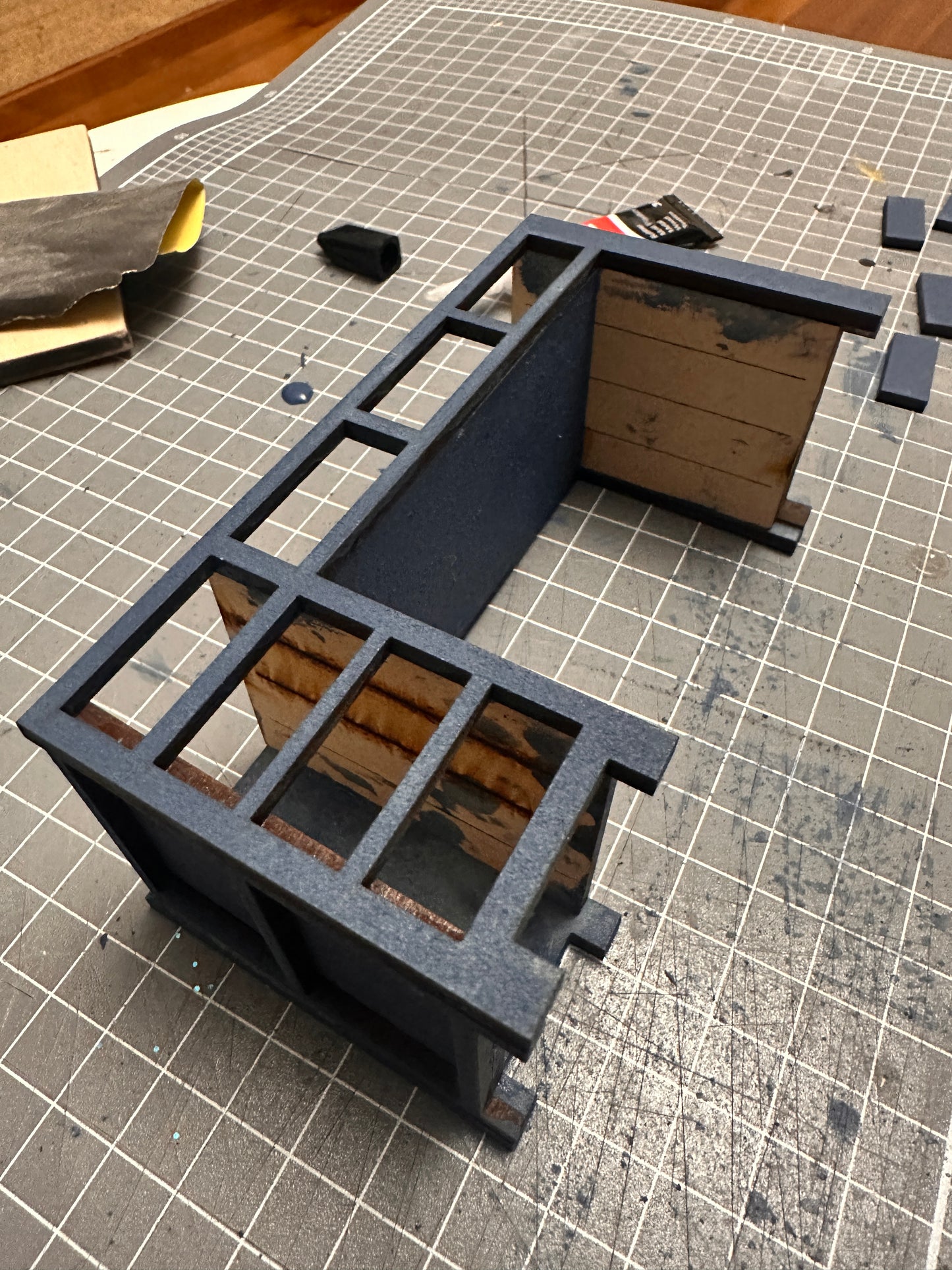 1:12 DIY Kit - Shaker Panel Computer desk with fixed drawers