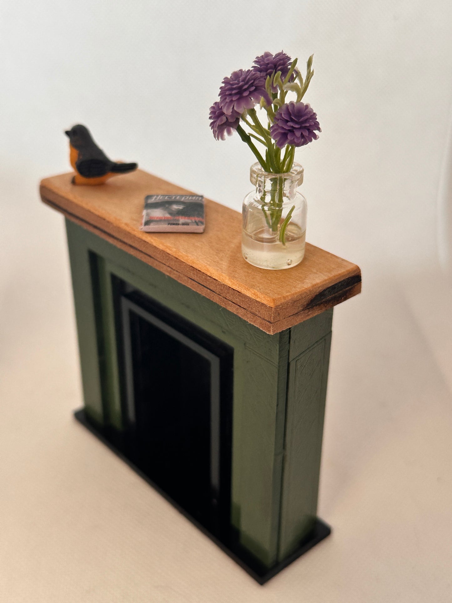 DIY Fireplace Kit for Dollhouse, frame art and Dioramas - 1:12 Scale