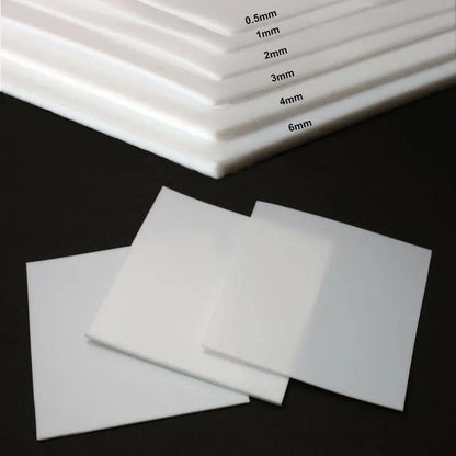 Premium PTFE Film Sheet Plate - High Temperature & Corrosion Resistant, Multiple Sizes & Thickness Options Available