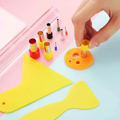 40/8Pcs Mini Clay Cutters for Perfect Earring Holes - Essential Pottery Tools for DIY Jewelry Makers