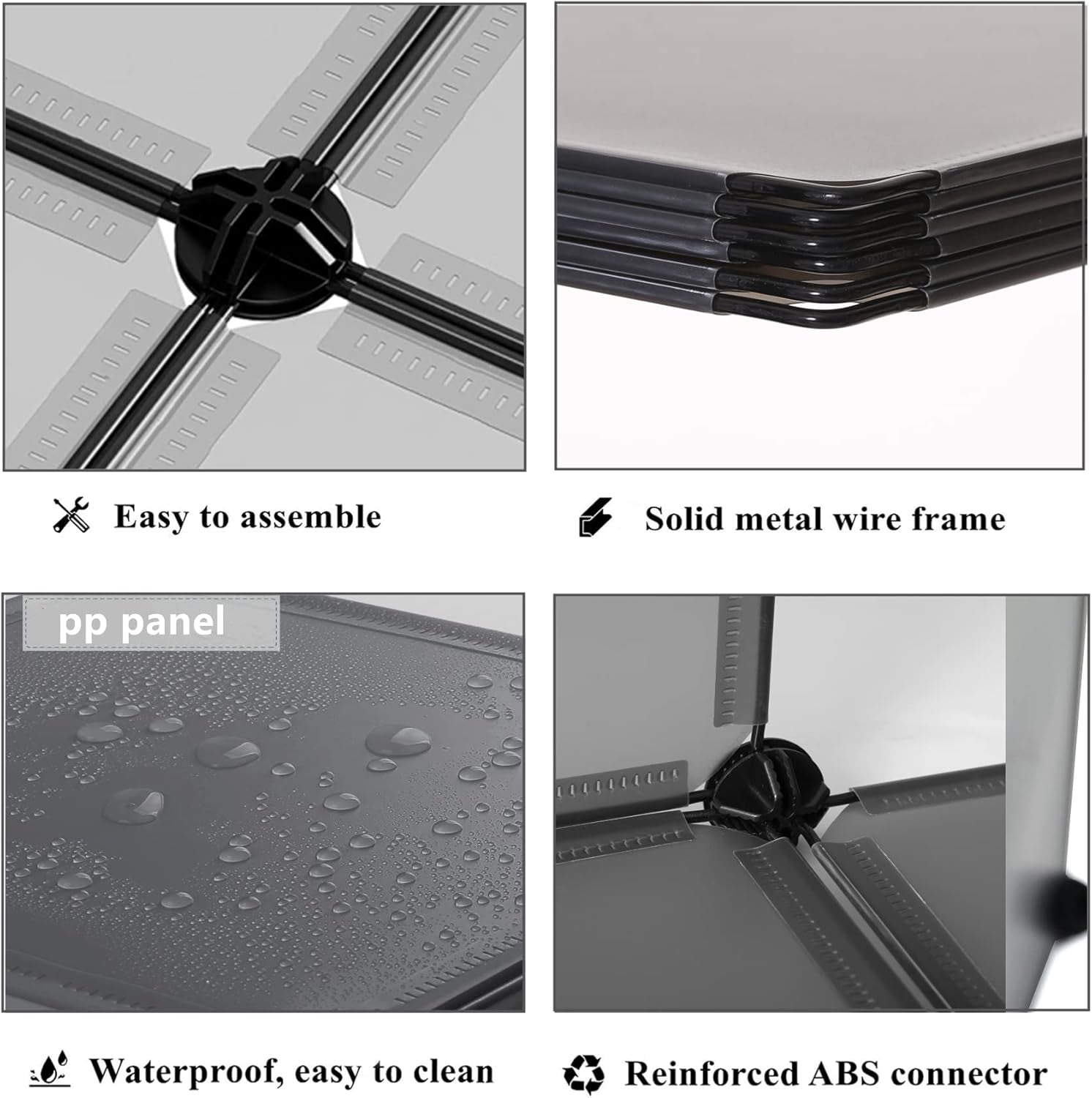 Stylish Grey Cube Storage Organizer - 12 Versatile Shelves for Home and Office